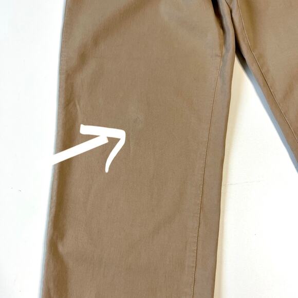 Spoke Pants Mens 35 Tan Build C Straight Leg Flat Front Chino Office Classic - Picture 3 of 11